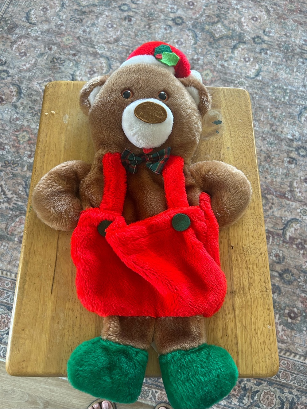 1987 Sears Theodore Teddy Christmas stocking